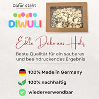 DIWULI Tisch-Konfetti aus Holz Happy Halloween Set