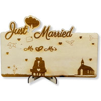 DIWULI Tischschild Just Married