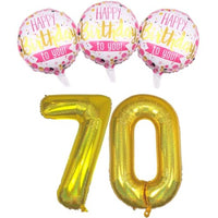 DIWULI Geburtstagsdeko 70 Jahre Set