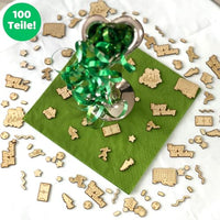 DIWULI Tisch-Konfetti aus Holz Happy Birthday Fussball