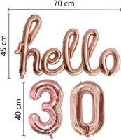 DIWULI, hello 30 Luftballon, Roségold