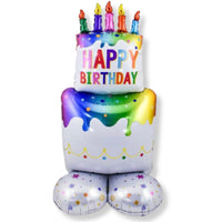 DIWULI stehender XXL Geschenk Luftballon Happy Birthday