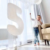 DIWULI Luftballon 18 Geburtstag XXL Weiß
