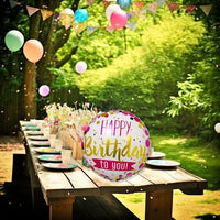 DIWULI Happy Birthday Ballon Edel