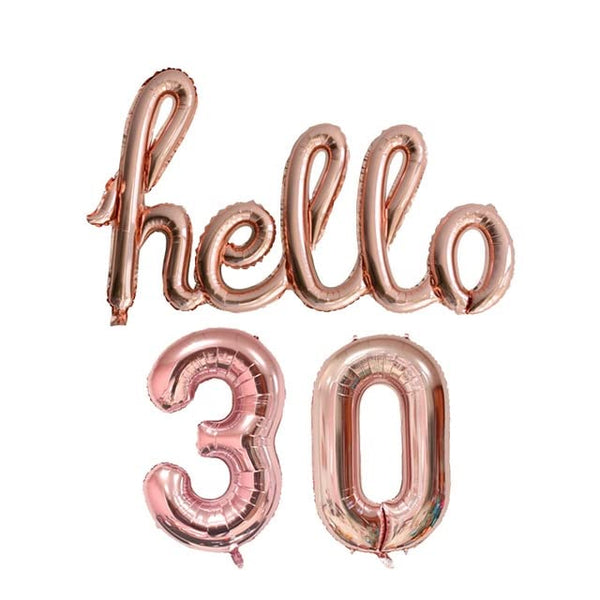 DIWULI, hello 30 Luftballon, Roségold