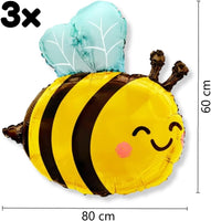 DIWULI Biene Blumen Ballon-Set