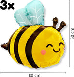 DIWULI Biene Blumen Ballon-Set