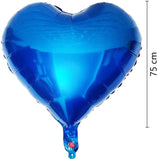 DIWULI XL Herzballon Blau