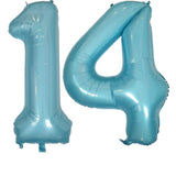 DIWULI Luftballon 14 Geburtstag XXL Blau