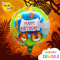 DIWULI Happy Birthday Ballon Tiere