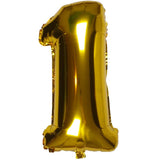 DIWULI Luftballon 1 Geburtstag Gold