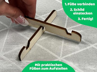 DIWULI Tischschild Happy Birthday Gaming