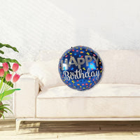 DIWULI Happy Birthday Luftballon blau