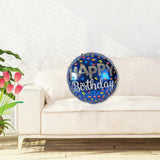 DIWULI Happy Birthday Luftballon blau