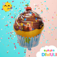 DIWULI Cupcake Luftballon