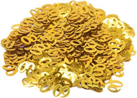 DIWULI, Geburtstags Zahlen-Konfetti Gold, Zahl 60