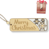 DIWULI Geschenkanhänger Weihnachten Schneeflocke