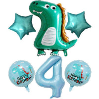 DIWULI Dino Geburtstag Deko 4 Jahre