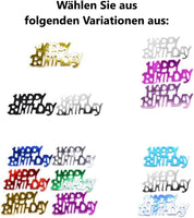 DIWULI, Happy Birthday Konfetti gold