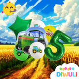 DIWULI Traktor Geburtstag Deko 5 Jahre Set