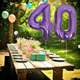DIWULI Luftballon 40 Geburtstag Lila