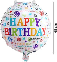 DIWULI Happy Birthday Ballon Weiß