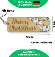 DIWULI Geschenkanhänger Weihnachten Rentier