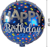 DIWULI Happy Birthday Luftballon blau