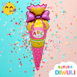 DIWULI Schultüte Ballon Pink