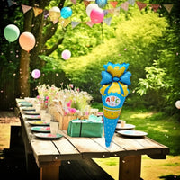 DIWULI Schultüte Ballon Blau
