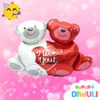 DIWULI I love you Luftballon Bär XXL