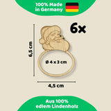DIWULI Serviettenringe Weihnachten - Weihnachtsmann