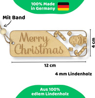 DIWULI Geschenkanhänger Weihnachten Weihnachtsmann