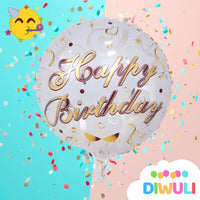DIWULI edler Geburtstags Luftballon Happy Birthday