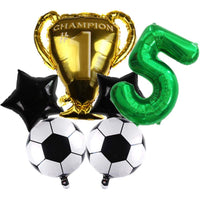 DIWULI Fussball Deko Geburtstag Kinder 5 Jahre