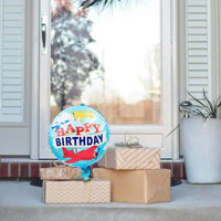DIWULI Geburtstags Flugzeug Luftballon Happy Birthday