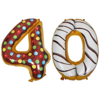 DIWULI Luftballon 40 Geburtstag XL Sweet Donut