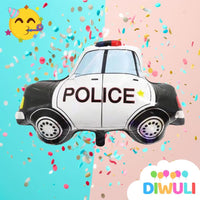 DIWULI Polizei-Auto Luftballon