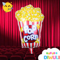 DIWULI Popcorn-Ballon Geburtstag