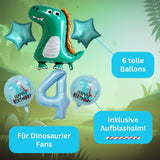 DIWULI Dino Geburtstag Deko 4 Jahre