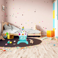 DIWULI XXL Cupcake Happy Birthday Luftballon Blau stehend