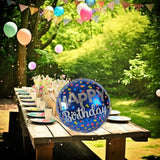 DIWULI Happy Birthday Luftballon blau