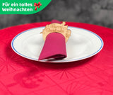 DIWULI Serviettenringe Weihnachten - Merry Christmas