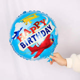 DIWULI Geburtstags Flugzeug Luftballon Happy Birthday