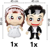 DIWULI, Hochzeit 5 Teile Ballon-Set