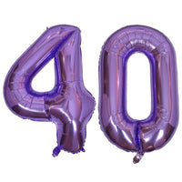 DIWULI Luftballon 40 Geburtstag Lila