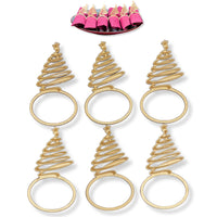 DIWULI Serviettenringe Weihnachten - Weihnachtsbaum