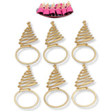 DIWULI Serviettenringe Weihnachten - Weihnachtsbaum