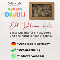 DIWULI Weihnachten Tisch-Konfetti aus Holz - Schneeflocken