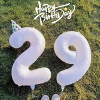 DIWULI Luftballon 18 Geburtstag XXL Weiß